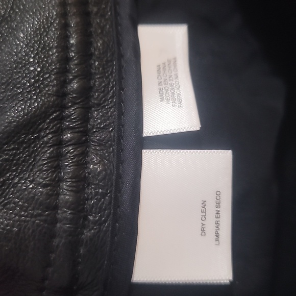 Anne Klein black leather skirt sz 16 Macy's - Picture 4 of 8